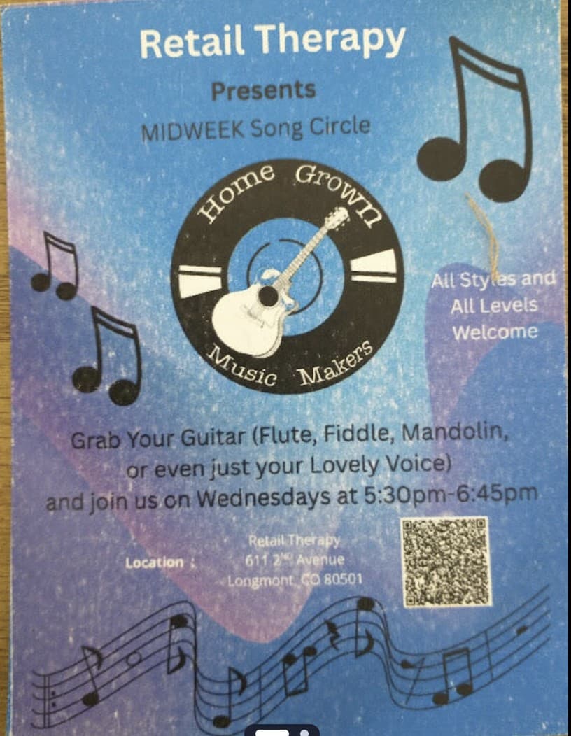 Retail Therapy Vendor Market - Song Circle Jam