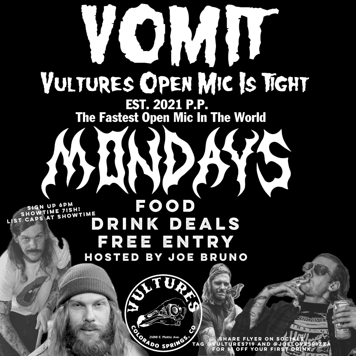 Vultures - Open Mic Monday