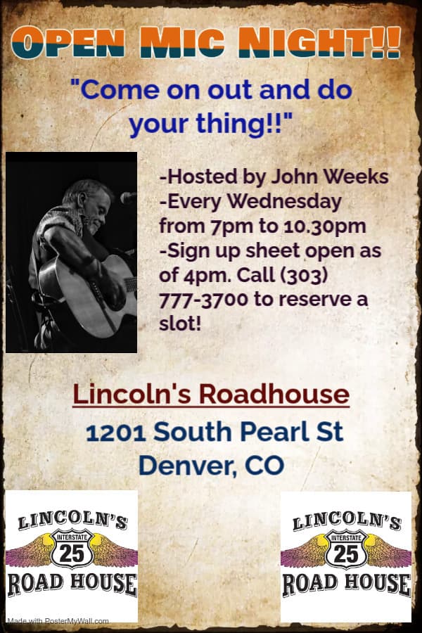 Lincoln's Roadhouse - Open Mic