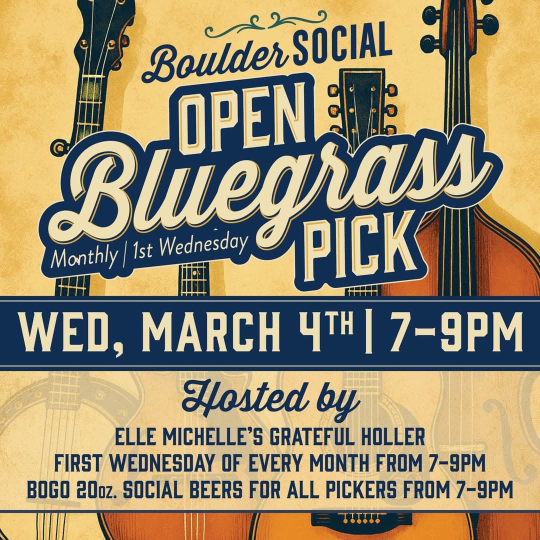 Boulder Social - Open Bluegrass Pick